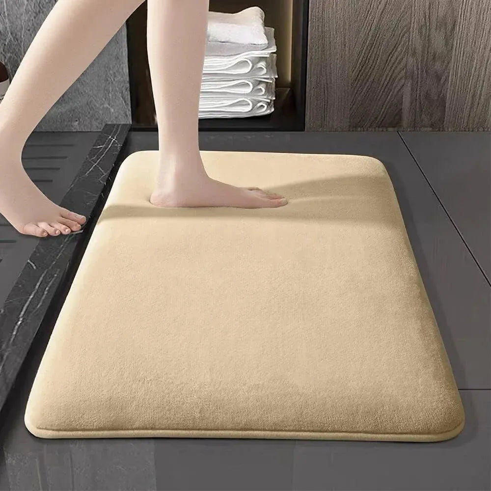 Thickened Floor Mat Memory Cotton Absorbent Non-slip Home Entrance Bedroom Living Room Carpet Kitchen Bathroom Doormat Foot Mat