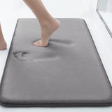 Bathroom Mat Memory Foam Soft Bath Mat Non-slip Absorbent Washable Rug Toilet Floor Carpet Home Bath Soft Comfortable Rug