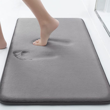 Bathroom Mat Memory Foam Soft Bath Mat Non-slip Absorbent Washable Rug Toilet Floor Carpet Home Bath Soft Comfortable Rug