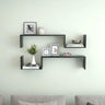 Wall Shelves 2 pcs Smoked Oak 100x15x20 cm Engineered Wood