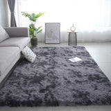 Tie-dye Soft Runner Rugs for Bedroom Living Room Plush Fluffy Mat Shag Furry Area Carpet Anti-Slip for Girls Room Home Decorat