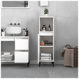 Bathroom Cabinet White 30x30x100 cm Engineered Wood