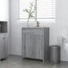 Bathroom Cabinet Smoked Oak 60x33x80 cm Engineered Wood