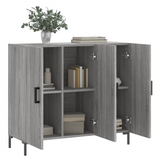 Sideboard Grey Sonoma 90x34x80 cm Engineered Wood