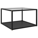 Coffee Table Transparent 60x60x35 cm Tempered Glass