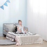 Kids Toddler Bed w/ Star and Moon Patterns, for Ages 3-6 Years - Grey