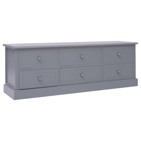 Hall Bench Grey 115x30x40 cm Wood