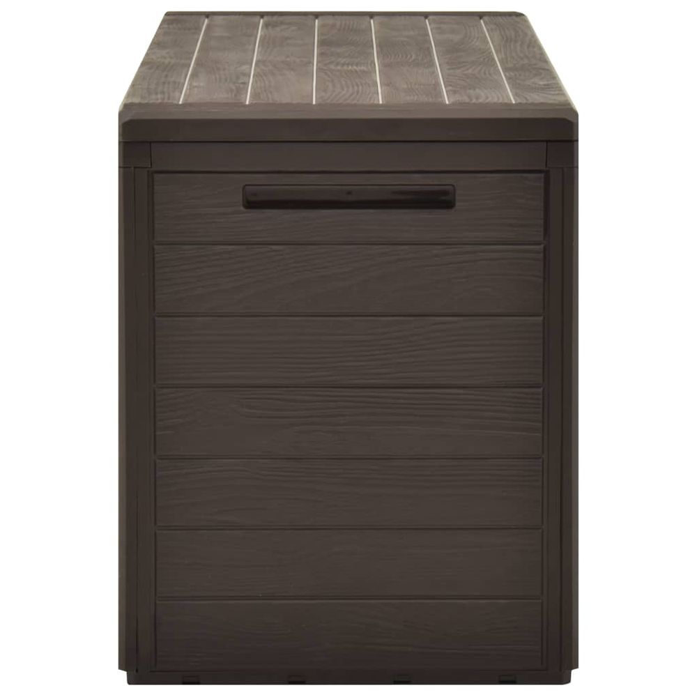 Garden Storage Box Brown 116x44x55 cm