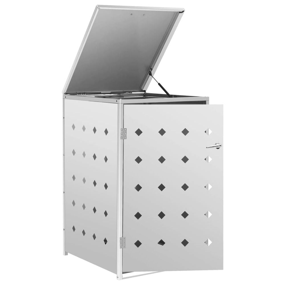 Single Wheelie Bin Shed 240 L Stainless Steel