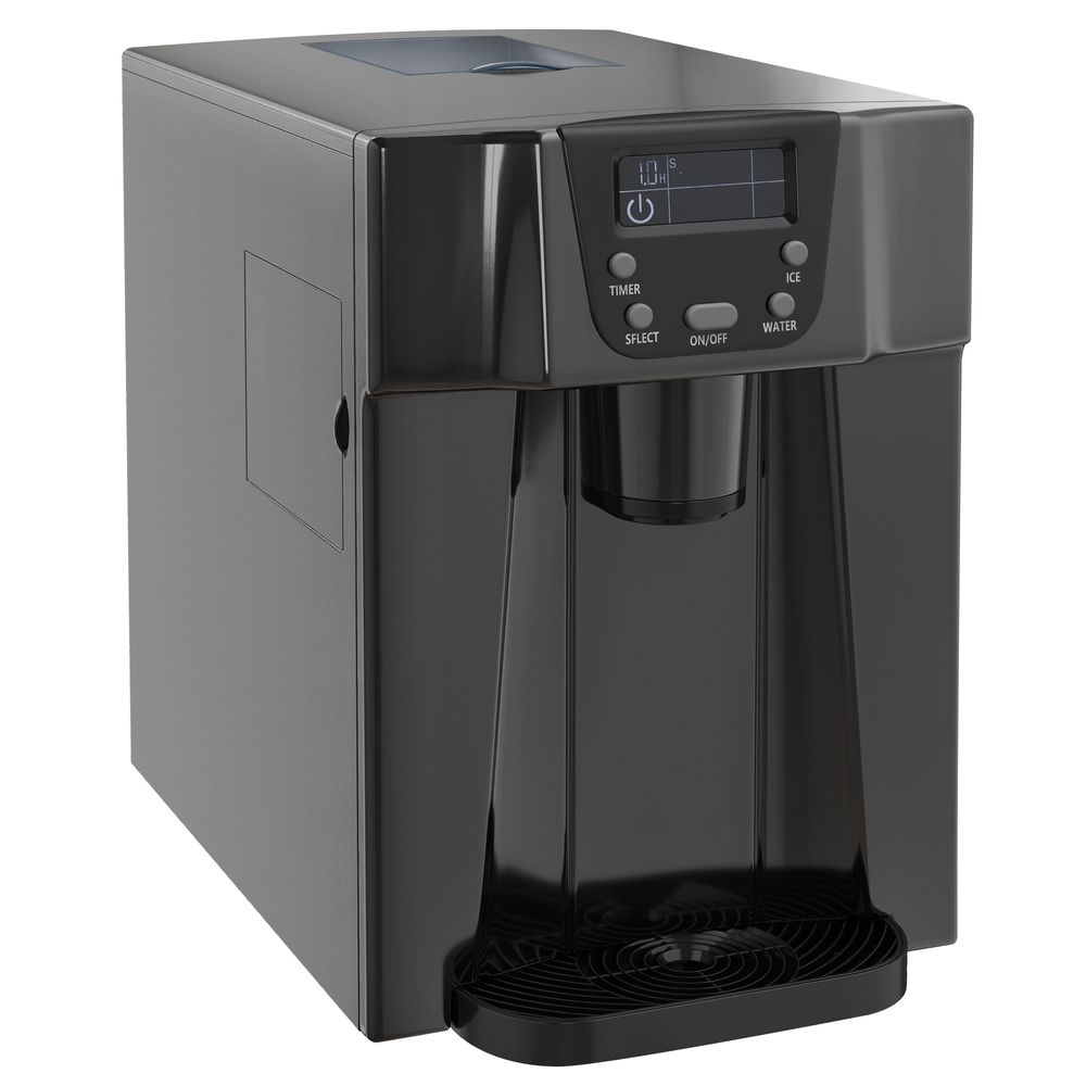 Ice Maker Machine and Water Dispenser No Plumbing Required Black