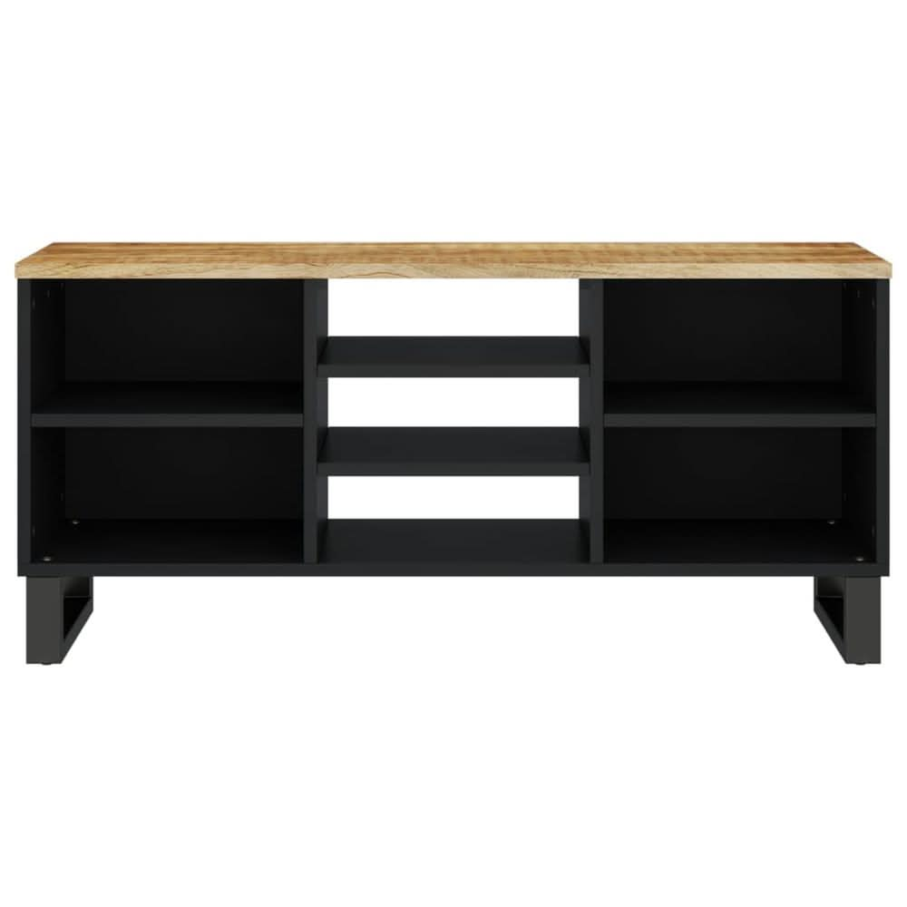 TV Cabinet 100x33x46 cm Solid Wood Mango&Engineered Wood