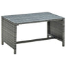 Coffee Table Black 70x40x38 cm Poly Rattan