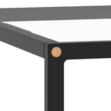 Coffee Table Black with Tempered Glass 60x60x35 cm