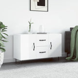 Sideboard High Gloss White 100x36x60 cm Engineered Wood