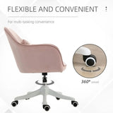 Office Chair with Rechargeable Electric Vibration Massage Lumbar Pillow, Wheels