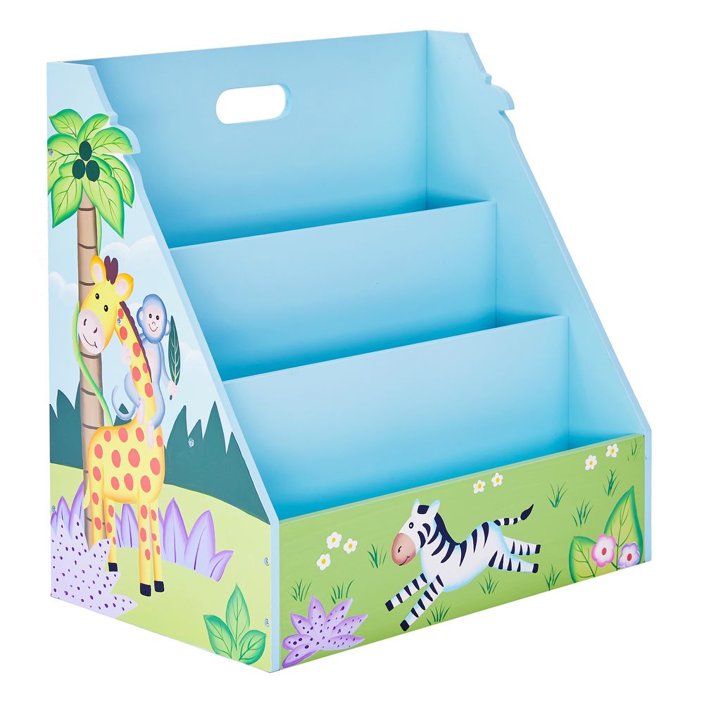 Kids Safari Bookshelf Bookcase Toy Organiser Storage TD-13141A