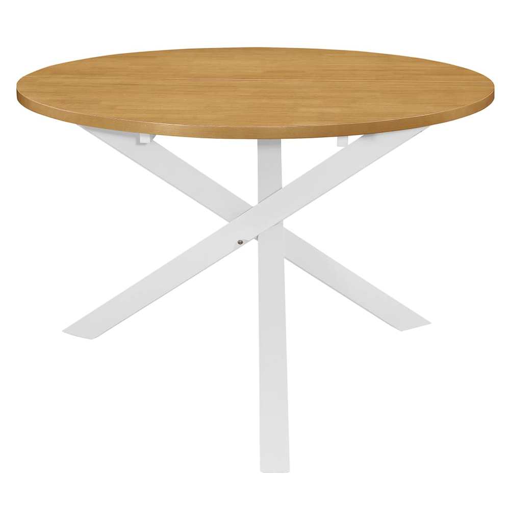 Dining Table White 120x75 cm MDF