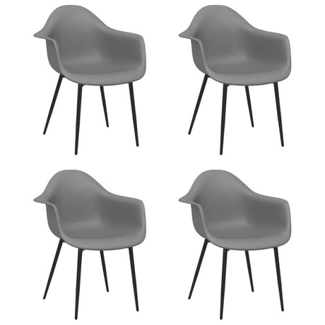 Dining Chairs 4 pcs Grey