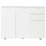 Sideboard High Gloss White 107x35x80.5 cm