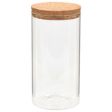 Storage Glass Jars with Cork Lid 6 pcs 1100 ml