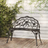 Bistro Bench 100cm Bronze Cast Aluminium