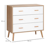 Chest of Drawers with 3 Drawers Storage Organizer for Living Room