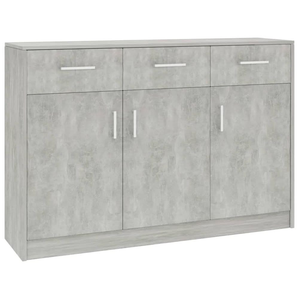 Sideboard White 110x30x75 cm Engineered Wood