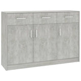 Sideboard White 110x30x75 cm Engineered Wood