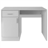 Desk with Drawer and Cabinet White 100x40x73 cm