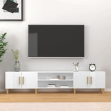 TV Cabinet White 180x31.5x40 cm Engineered Wood