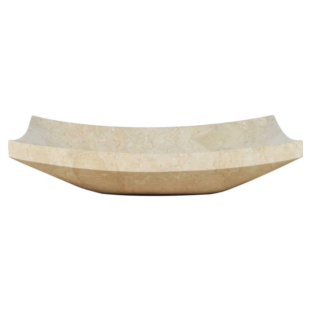 Sink 50x35x12 cm Marble Cream