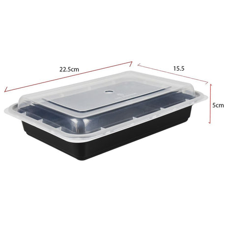 1x Meal Prep Container No-Partition 10PK