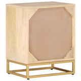 Bedside Cabinet 40x30x50 cm Solid Wood Mango and Iron