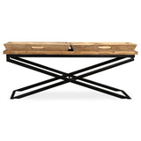 Coffee Table Solid Mango Wood 110x55x42 cm