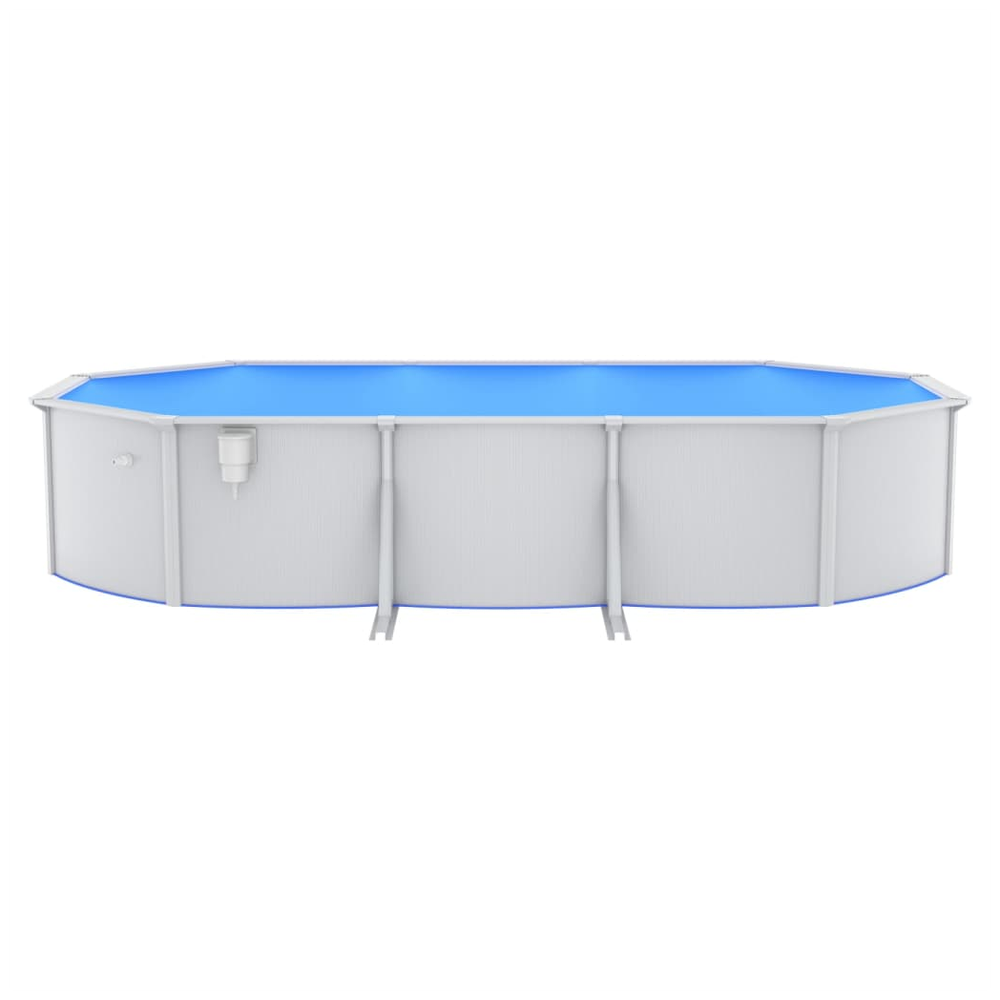 Swimming Pool with Safety Ladder 610x360x120 cm