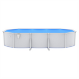 Swimming Pool with Safety Ladder 610x360x120 cm