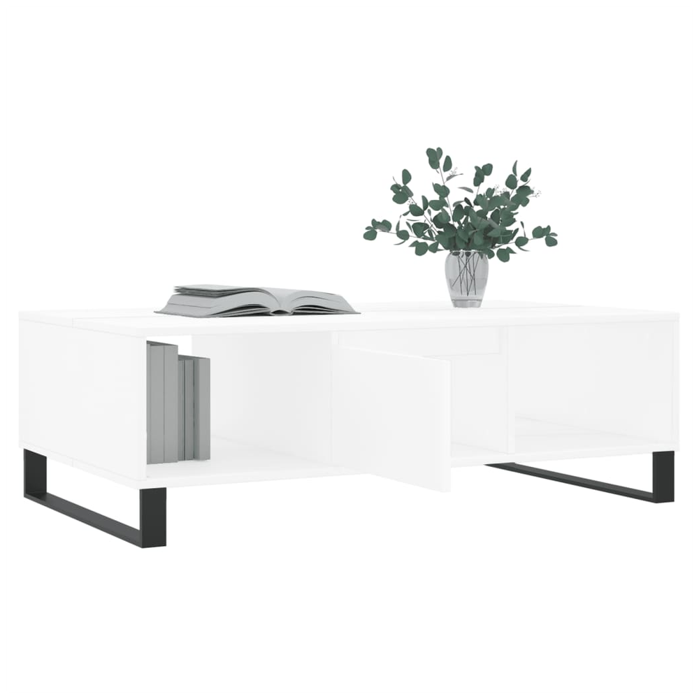 Coffee Table White 104x60x35 cm Engineered Wood