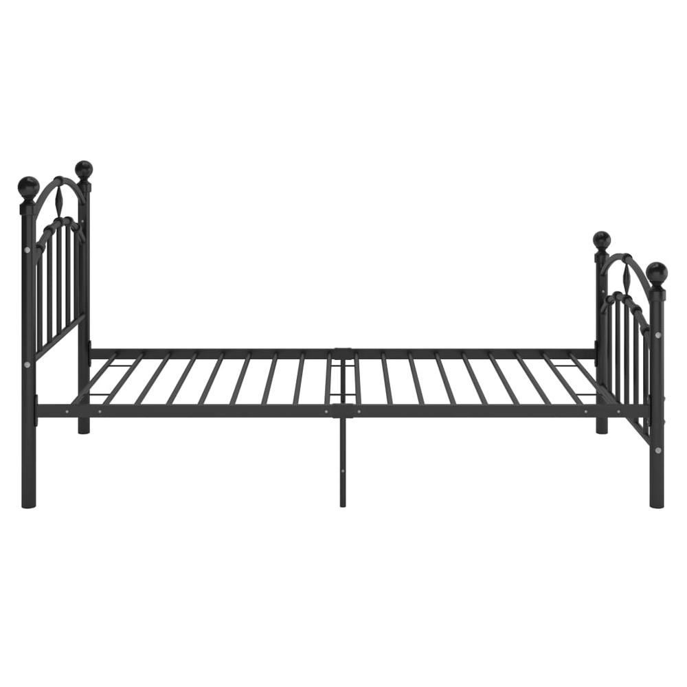 Bed Frame Black Metal 90x200 cm