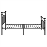 Bed Frame Black Metal 90x200 cm