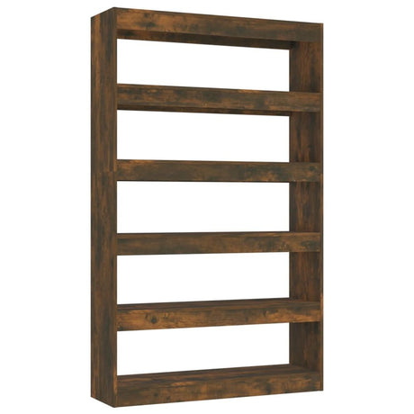 Book Cabinet/Room Divider Smoked Oak 100x30x166 cm