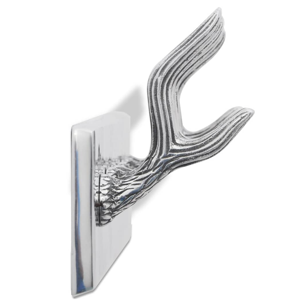 Aluminium Wardrobe Hook Coat Rack Hat/Tie Hanger Silver