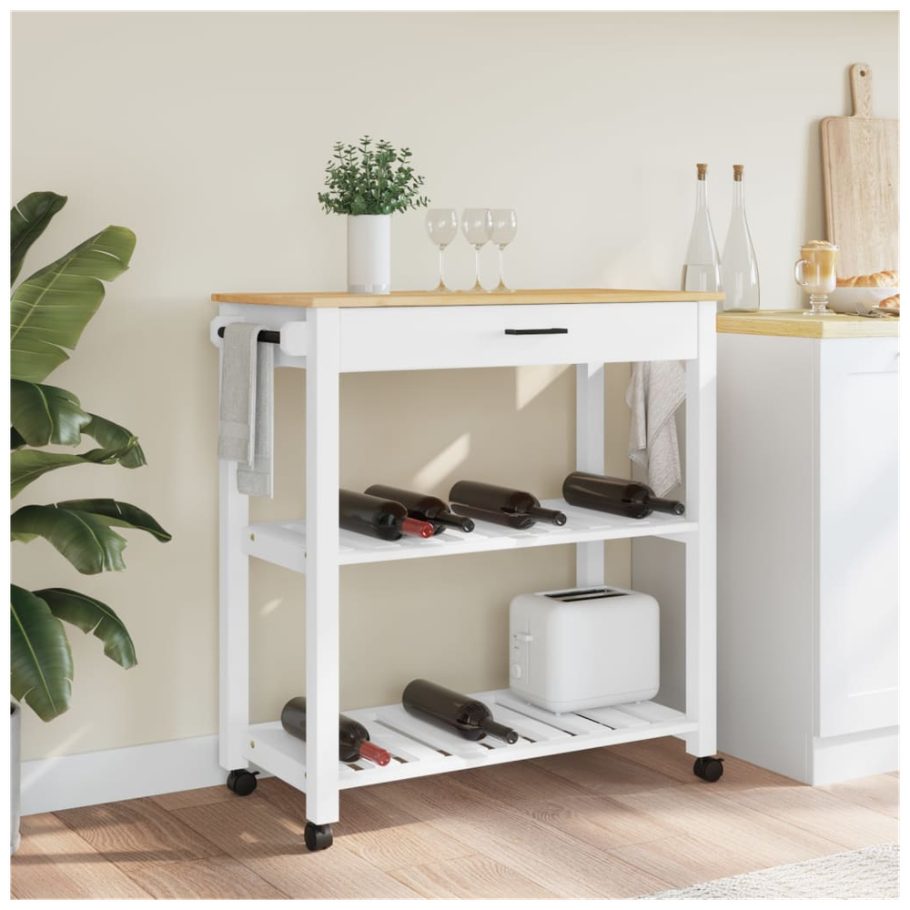 Kitchen Trolley 84x40x90 cm Solid Wood Pine