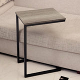 C Shaped Side Table Black Powder Coating