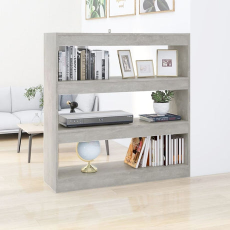 Book Cabinet/Room Divider Smoked Oak 100x30x103 cm