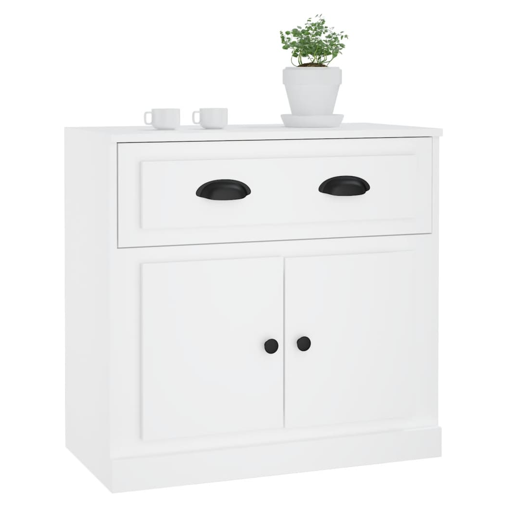 Sideboard White 70x35.5x67.5 cm Engineered Wood