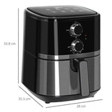 Air Fryer 1500W 4.5L Air Fryers Oven with Rapid Air Circulation Timer