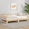 Pull-out Day Bed Black Solid Wood Pine 2x(90x200) cm