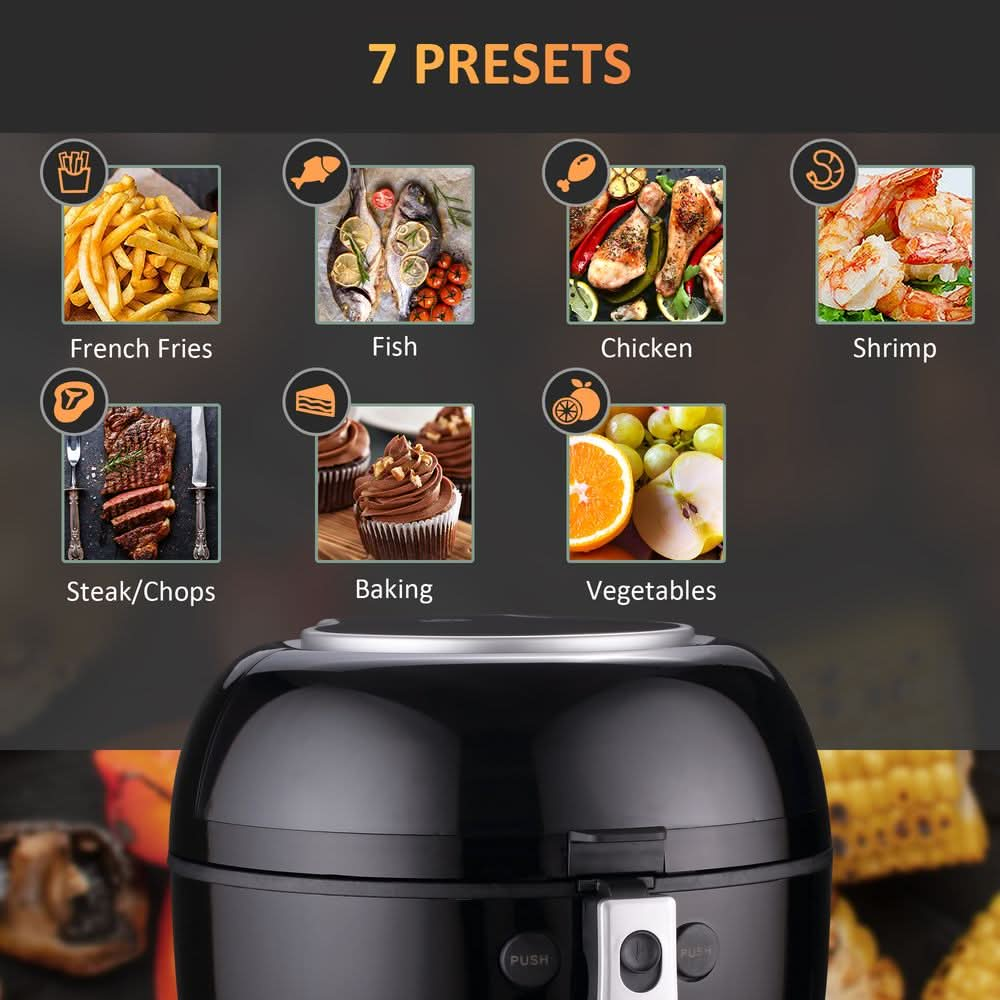 7L Digital Air Fryer w/ Dehydrate 7 Presets Rapid Air Circulation 1500W