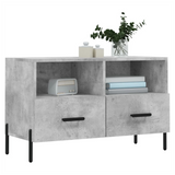 TV Cabinet Concrete Grey 80x36x50 cm Engineered Wood