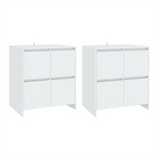 Sideboards 2 pcs White 70x41x75 cm Engineered Wood